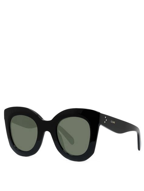 rounded cat-eye sunglasses celine